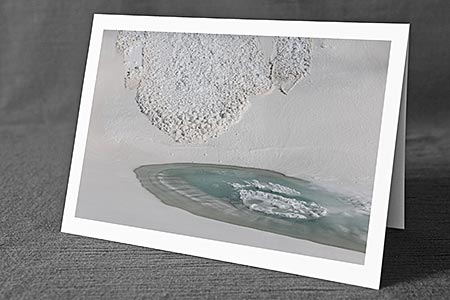 A5-Fotokarte/Klappkarte mit hochwertigem Papierabzug, Einlageblatt und Umschlag. Fototitel: Kunstkarte Winter (Klappkarte, Kunstkarte)