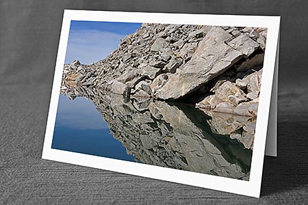A5-Fotokarte/Klappkarte mit hochwertigem Papierabzug, Einlageblatt und Umschlag. Fototitel: Strukturen in der Landschaft (Klappkarte, Kunstkarte)