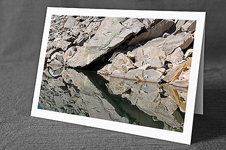 A5-Fotokarte/Klappkarte mit hochwertigem Papierabzug, Einlageblatt und Umschlag. Fototitel: Kunstkarte Formen und Muster (Klappkarte, Kunstkarte)