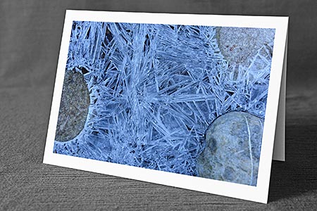 A5-Fotokarte/Klappkarte mit hochwertigem Papierabzug, Einlageblatt und Umschlag. Fototitel: Kunstwerk aus der Natur (Klappkarte, Kunstkarte)