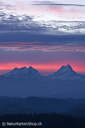 A5-Fotokarte/Klappkarte mit hochwertigem Papierabzug, Einlageblatt und Umschlag. Fototitel: Morgenrot (Klappkarte, Kunstkarte)