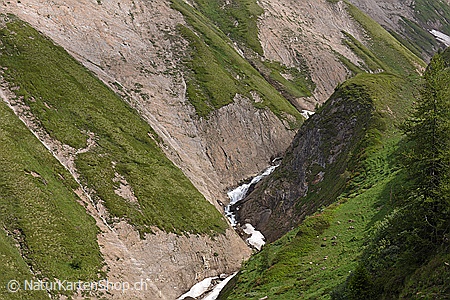 A5-Fotokarte/Klappkarte mit hochwertigem Papierabzug, Einlageblatt und Umschlag. Fototitel: Kunstkarte Wilde Schlucht (Klappkarte, Kunstkarte)
