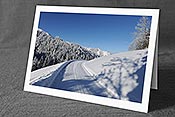 Fotokarte F073809: Neujahrskarte Tief verschneite Winterlandschaft