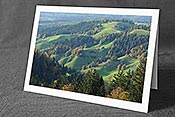 Fotokarte: Emmentaler Hügellandschaft