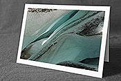 Fotokarte F120606: Fotokunstkarte Gletschereis