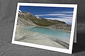 Fotokarte F139530: Bergsee im Vorfeld eines Gletschers