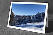 Fotokarte F144185: Sonnige Winterlandschaft mit Pilatus und Nebelmeer über der Zentralschweiz