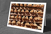Fotokarte F151138: Holzstapel